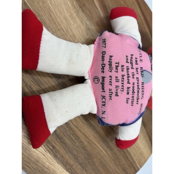 Vintage Handmade Cloth Doll Blue Gingham Dress Lace Trim 10” Sarah Montjoy - Picture 6 of 14